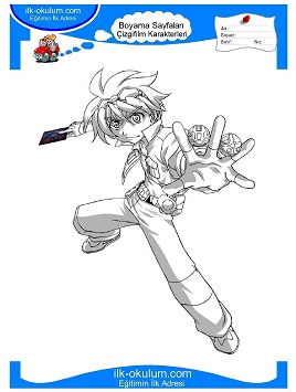 Çocuklar İçin Bakugan Boyama Sayfaları 